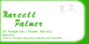 marcell palmer business card